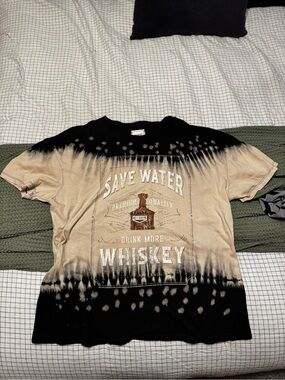 Tie-Dye 'Save Water Drink More Whiskey' Graphic Tee